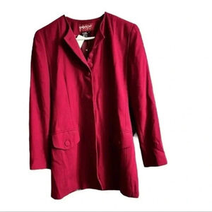 Sasson Red Burgundy  Blazers & Suit Jackets Size 4